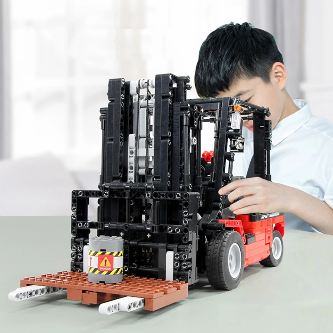 1719+ шт 1:10 2,4G RC Вилка подъемные строительные блоки для грузовиков строительная машина набор для 8+ детей штабелируемые Блоки строительные игрушки
