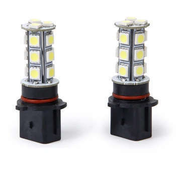 

2x White P13W LED Bulbs 18 SMD Fog Lamp Driving Light For Car