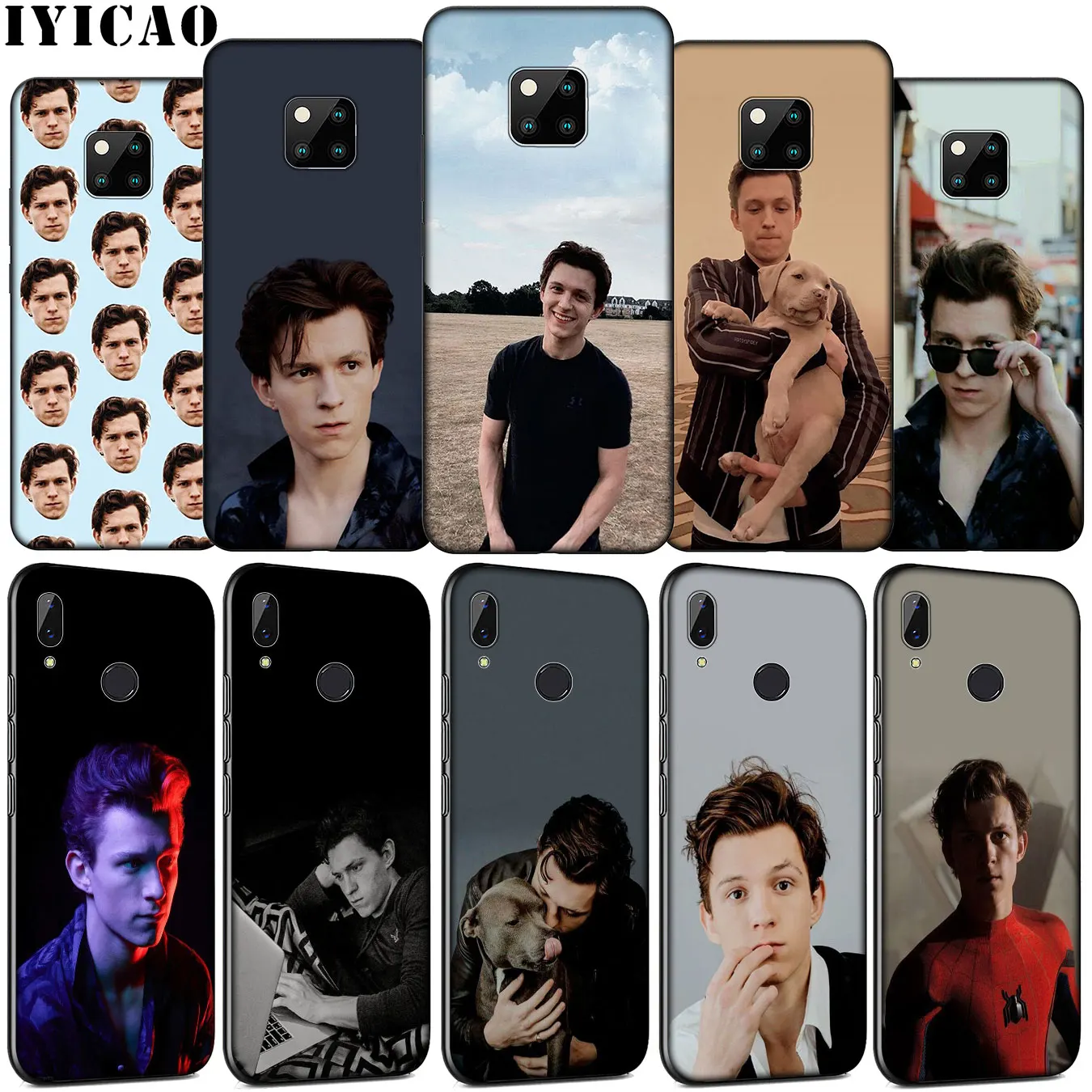 IYICAO Tom Holland Soft Silicone Phone Case for Huawei Mate 30 20 10 Pro Nova 5i 4 3 3i 2i 2 Lite TPU Black Cover | Мобильные