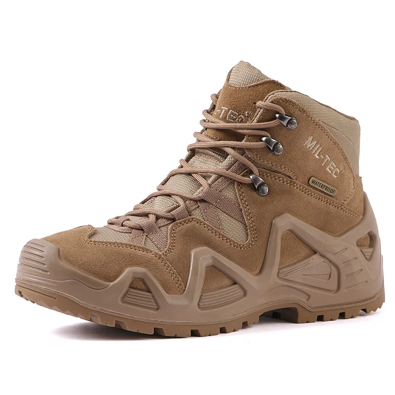 Черный человек походная обувь для кемпинга Открытый военный десант тактические ботинки для мужчин высокие ботильоны для трекинга, альпинизма ботинки для альпинизма