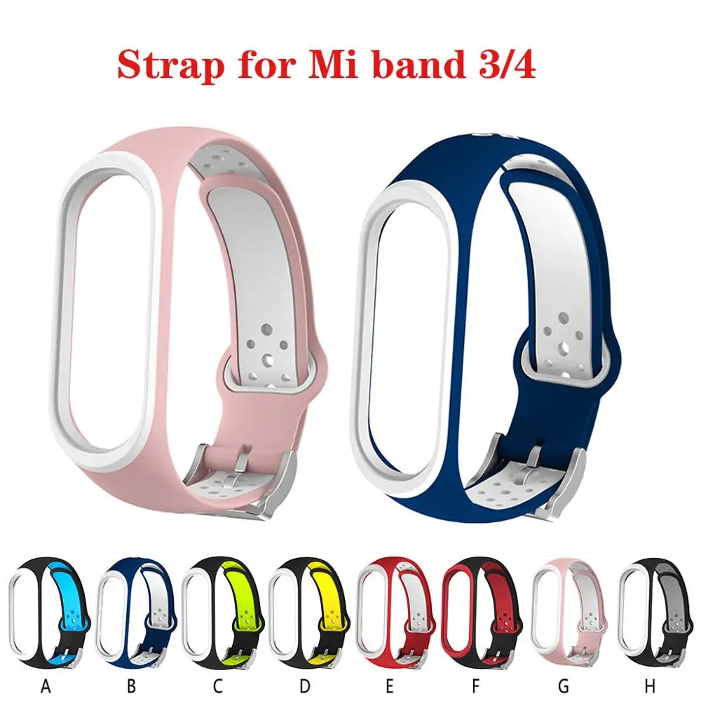 Цветной ремешок для mi band 4 аксессуары сменный силиконовый умного браслета xiaomi