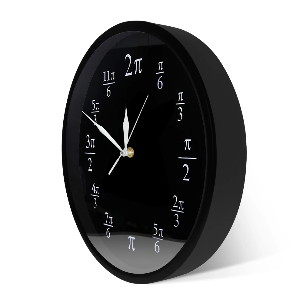 3 14 Pi настенные часы Математика классное настенное украшение черный акриловый