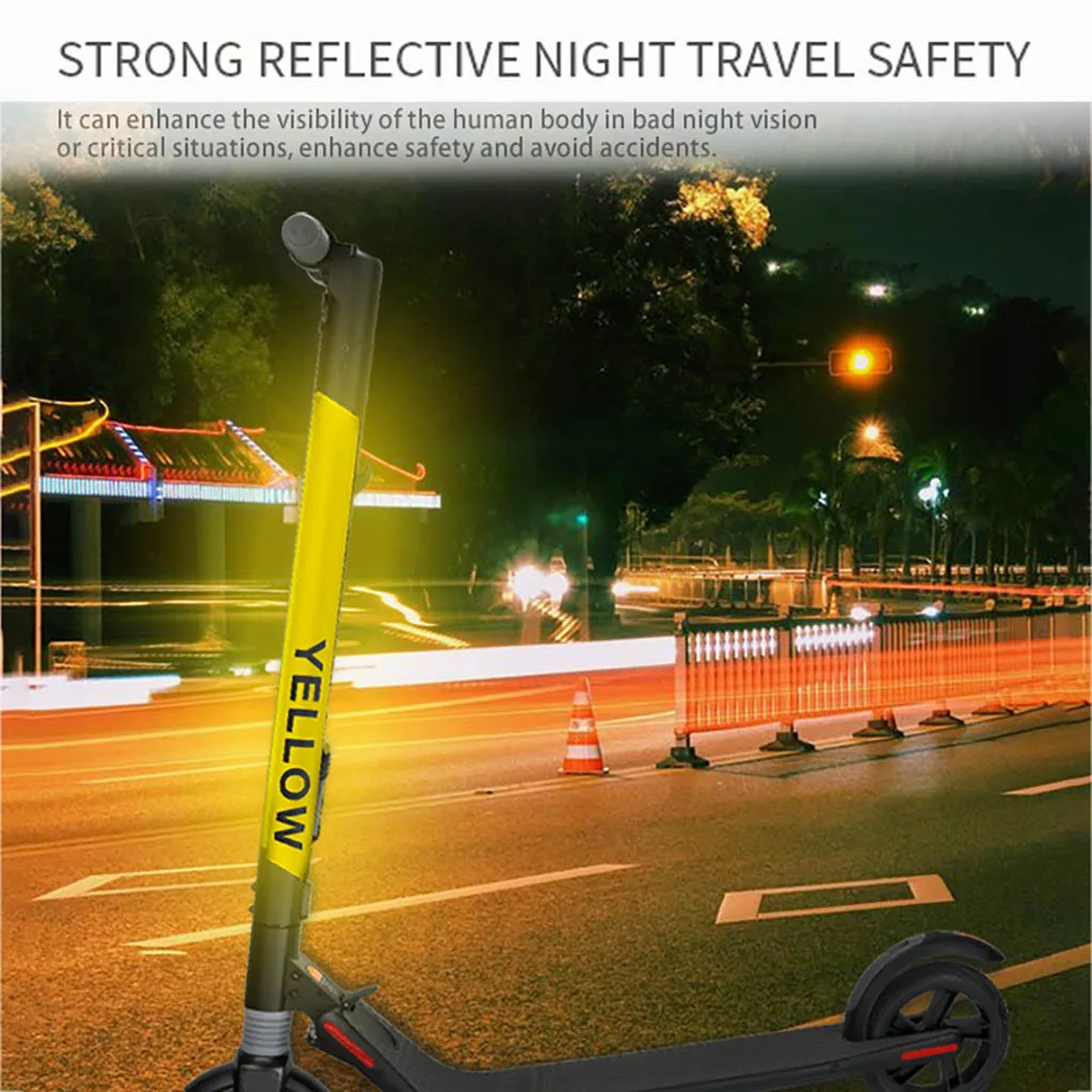 

Electric Scooter Skateboard Reflective Stickers For Ninebot Outdoors Sport Accessories Personal Creative Safety Bike наклейки