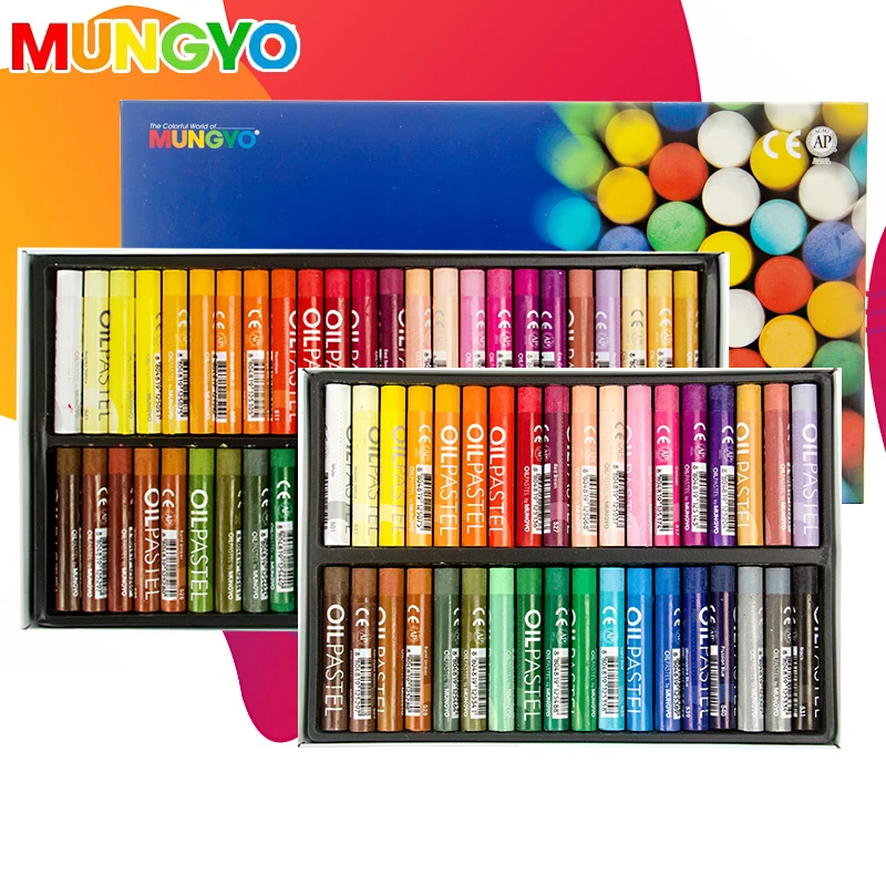 MUNGYO Oil Pastel for Artists 12/ 24/36/48 Assorted Metallic