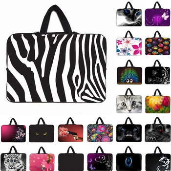 

Vogue Fasion Laptop Bag Print 10 12 inch Tab Cover Carry Case For Chuwi Samsung Huawei Matebook Notebook 13 14 15 17 Handle Bags