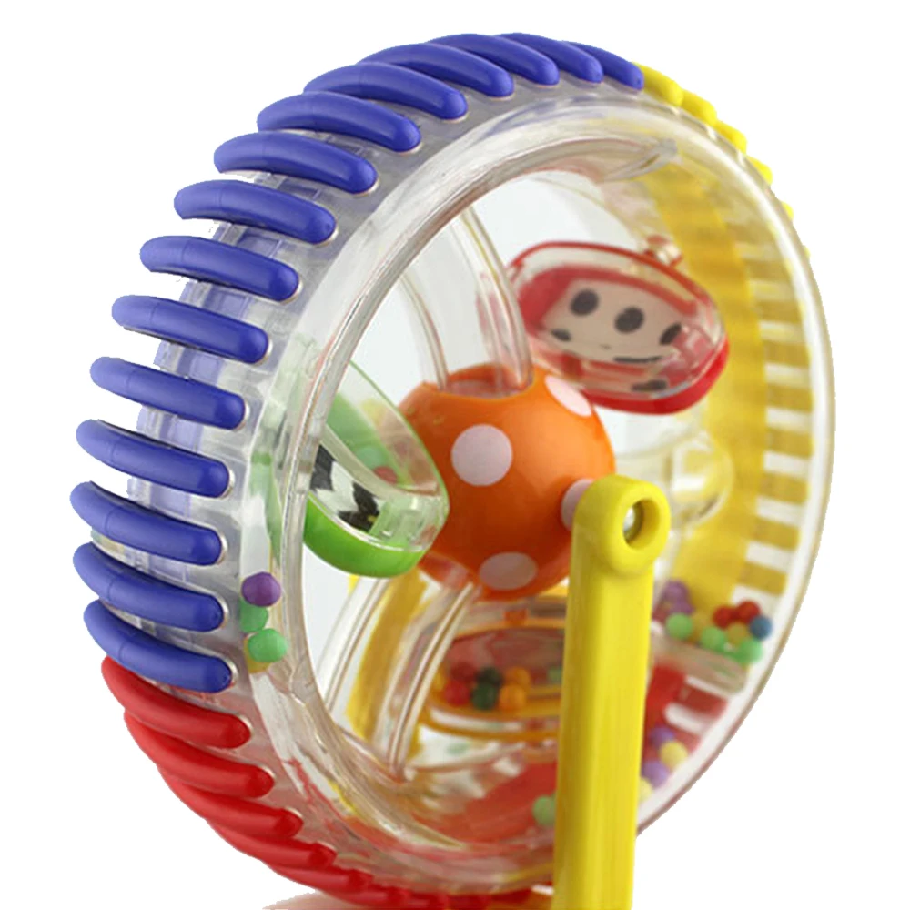Мультитач вращающееся колесо обозрения триколор присоски игрушка 0-12 месяцев Новорожденные ранние творческие развивающие детские погремушки игрушки для подарка