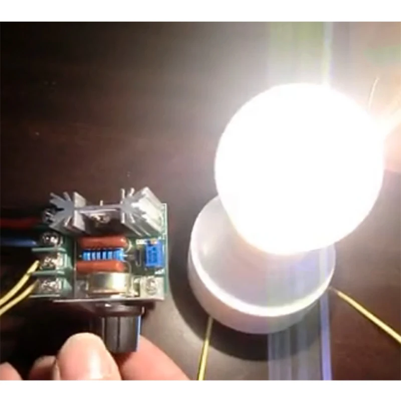 Регулятор напряжения переменного тока 220 В светодиодный диммер 2000 Вт контроллер