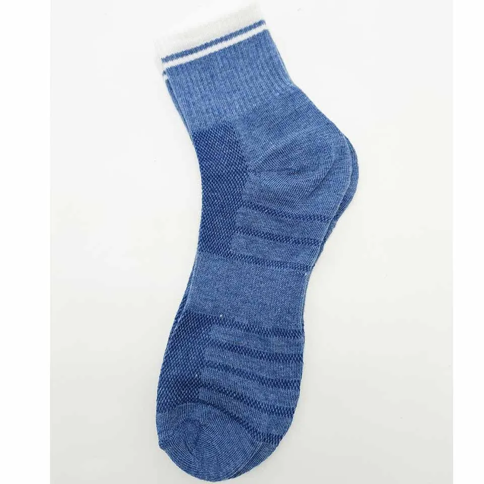 5 Pack Men Cotton Socks Mesh Breathable Short Casual Socks Summer Sports Socks Absorb Sweat Ankle Socks Set