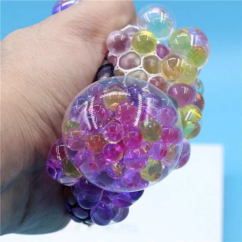 

New Cute Anti Stress Face Reliever Grape Ball Autism Mood Squeeze Relief Healthy Toy Funny Geek Gadget Vent Toy