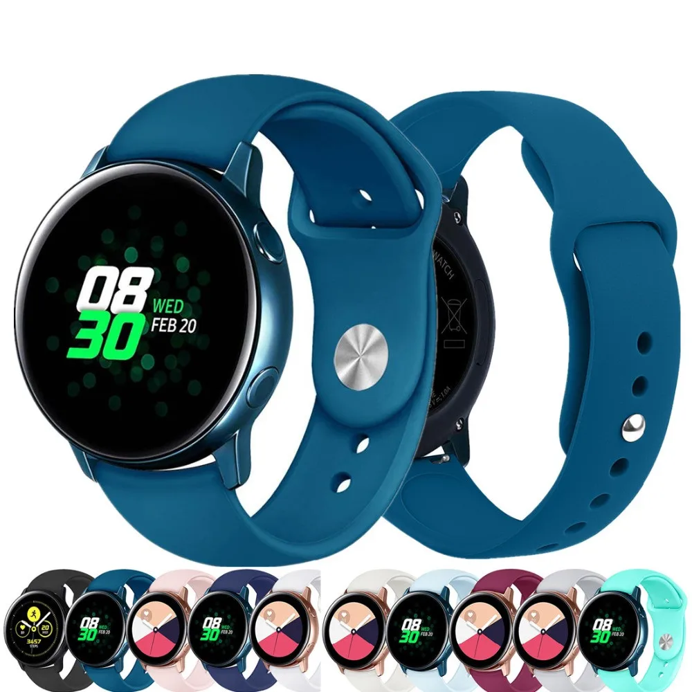 Amazfit bip ремешок для часов для samsung galaxy watch Active 2 40 мм 44 мм спортивные часы ремешок Спорт correa браслет ремень