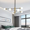 Modern Nordic Black Chandelier Lighting  Chandeliers  6 Lights LED Not Included Bulbs Home Lighting Indoor Light Fixtures 2022 ► Photo 3/6