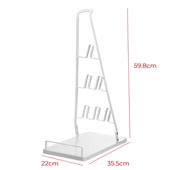 

Floor-Standing Vacuum Cleaner Storage Rack Saves Space Metal Solid Rack for Generic Stick Cleaner Lightweight Household Support