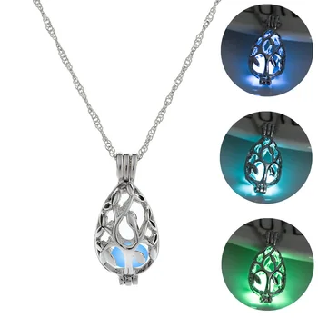 

100 pcs/lot Fashion Creative New Fat Drop Luminous Necklace 100 Night Light Clavicle Chain Accessories American Jewelry