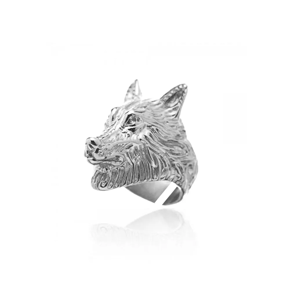 DPLAOPA 925 Sterling Silver Gold Coated Silver Anillo Wolf Gold Animal Ring Women Luxury Jewelry Clips Round Fine Jewels -Ha5f0322f665a4c31b21066f059ad5947t