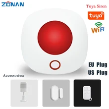 Sirene para segurança residencial tuya, altifalante sem fio, wi fi, 433 db, sistema de alarme gsm