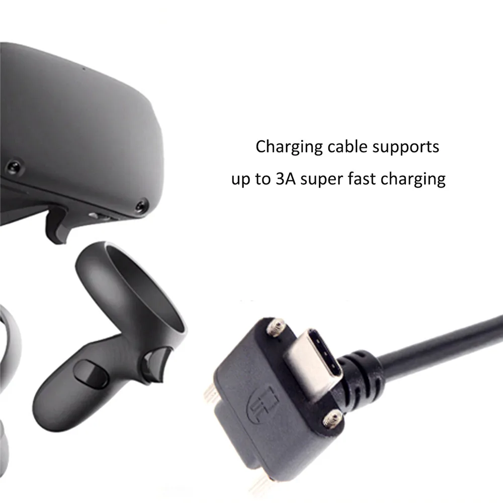 1/3/5/8 стержень м Тип USB C 3A Быстрый зарядный кабель для передачи данных Oculus Quest