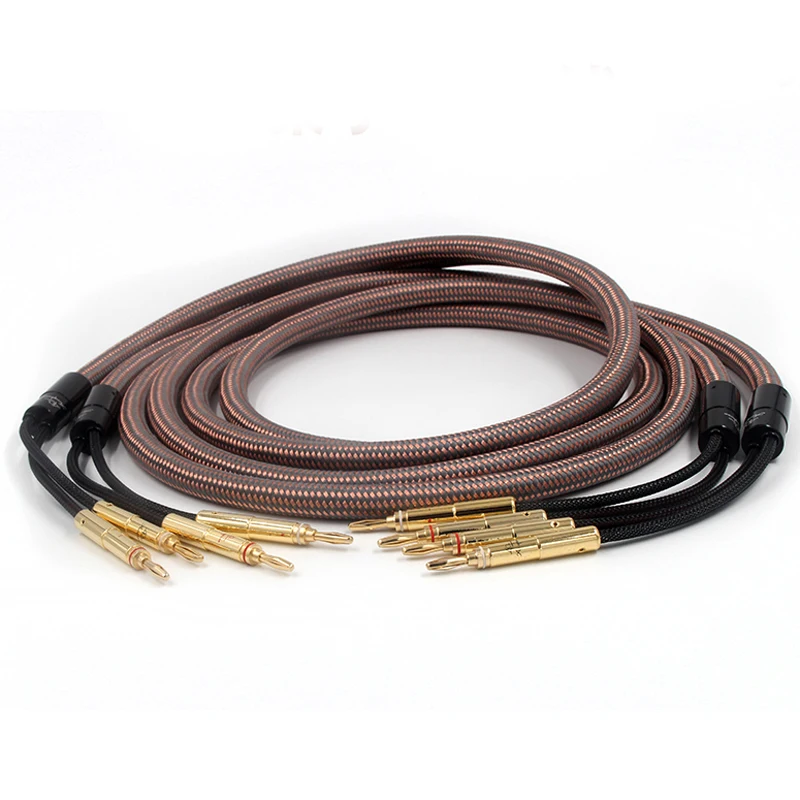 Coppia Accuphase Occ Rame Audio Speaker Cable Audio Estendi Il Cavo Dell'Altoparlante Con Spina A Banana Placcata In Oro