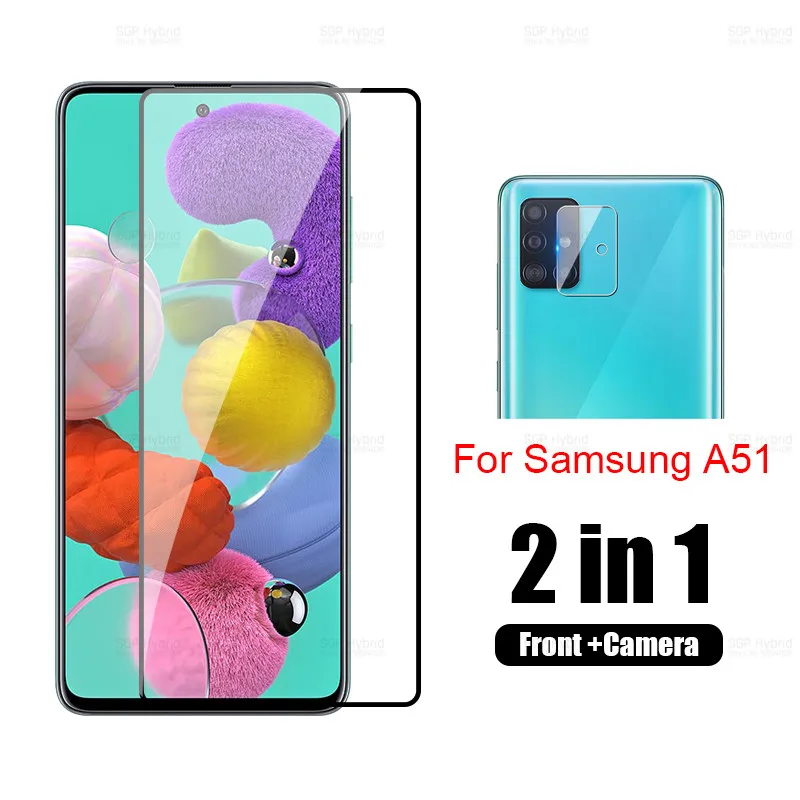 Защитное стекло для Samsung A51 закаленное с полным покрытием защитная пленка 6 5 дюйма