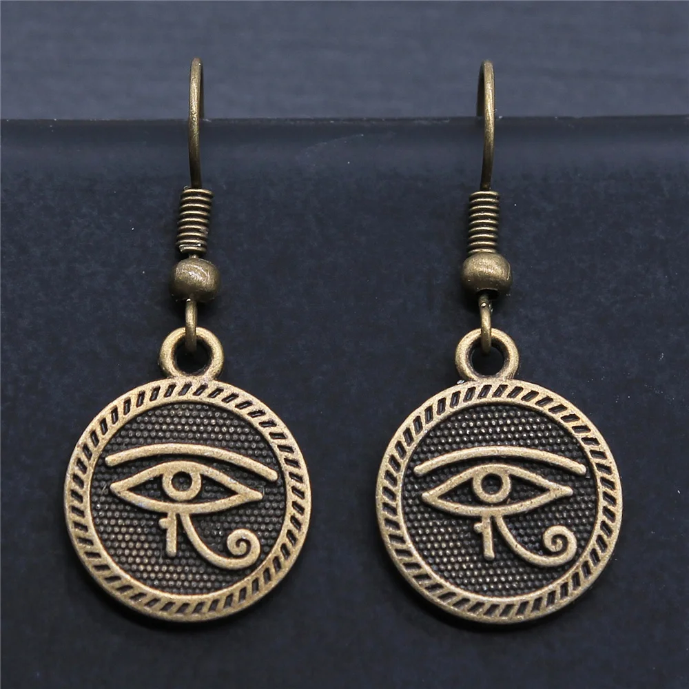 Mysterious Ancient Egypt Egyptian Ankh Cross Pyramid Pharaoh Earrings Punk Jewelry  Accessories