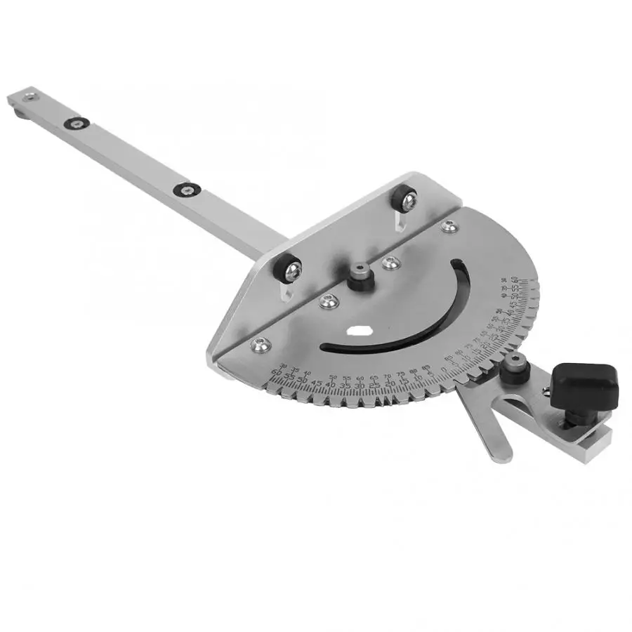 

Miter Gauge Woodworking Tool Aluminum Push Handle Miter Gauge for Table Saw Saw Router Table