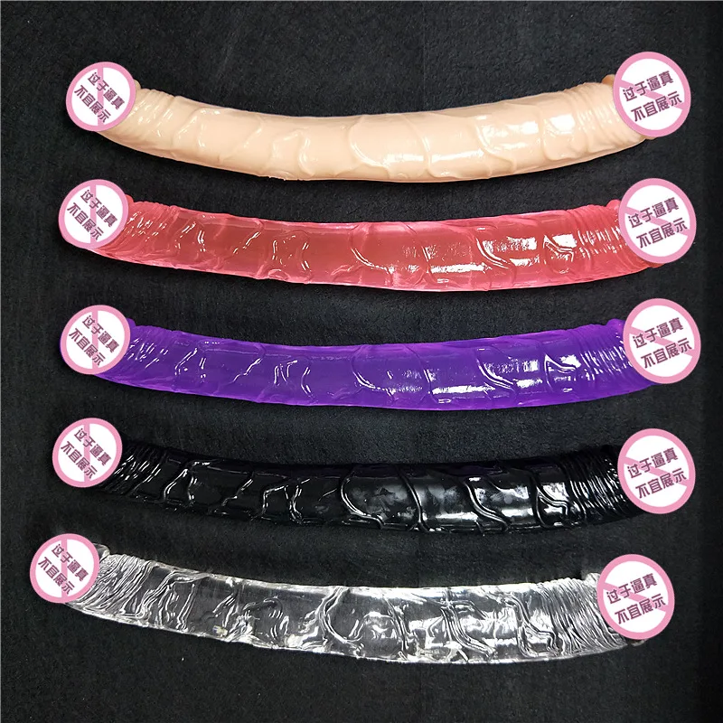 44 см двойная длинная мягкая железная фаллоимитатор для лески вагинальная