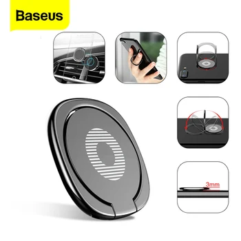 

Baseus Smartphone Holder Stand For Phone Ring Holder smartphone stand For Mobile Phone 360 Degree Rotation For xiaomi mi 10 9 a3