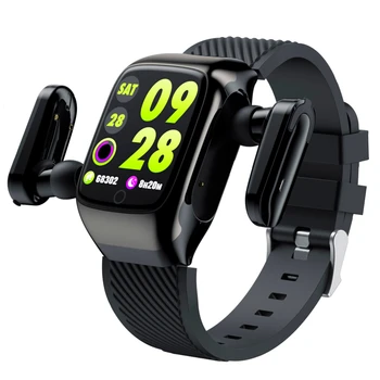 

S300 Smart Watch Men Earbuds With Bluetooth Earphones Music Sports for Exercise Run Two in One for Android iOS