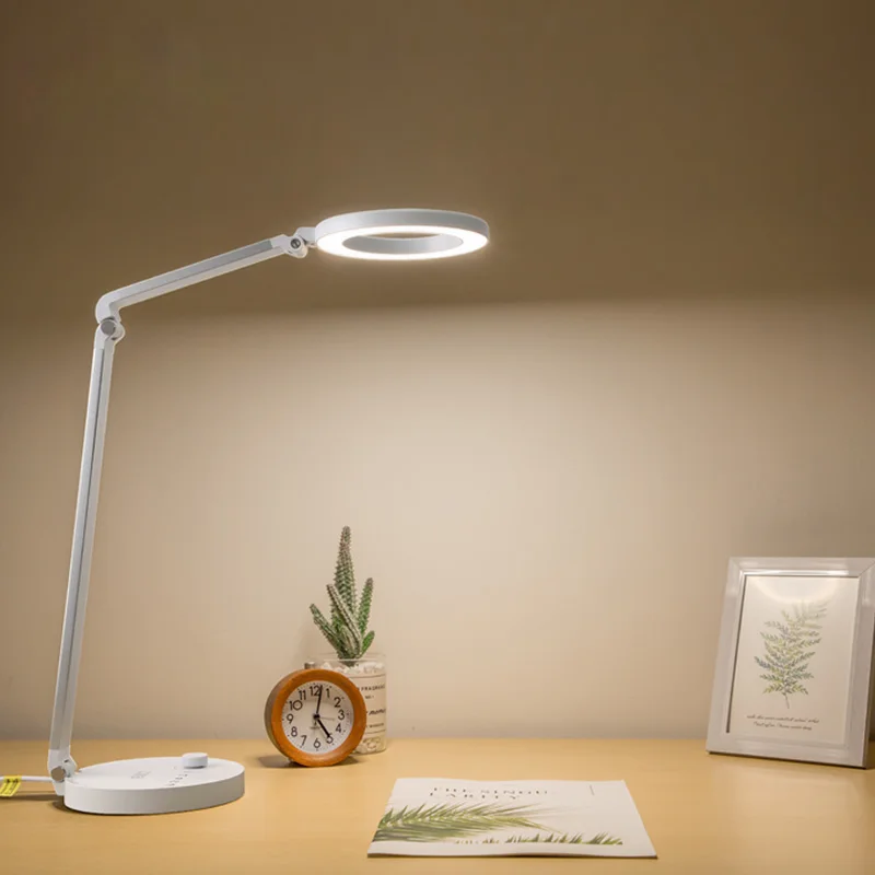 Artpad 10 Вт регулируемая светодиодная настольная лампа с USB зарядным портом для телефона, настольная лампа для детей, детей, чтения, учебы