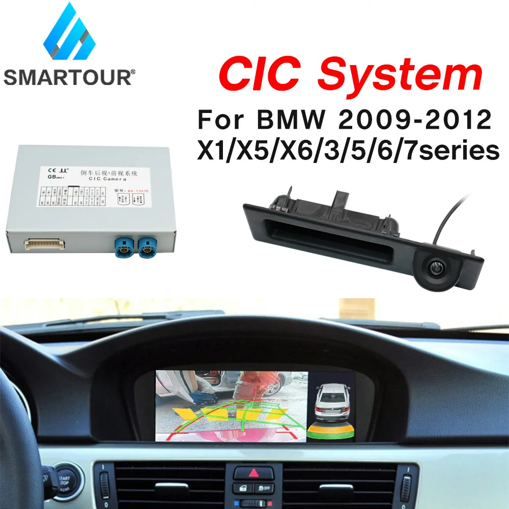 Smartour автомобиля Камера Интерфейс для bmw CIC 2009 2012 X1/X5/X6/3/5/6/7 серии мини парковка