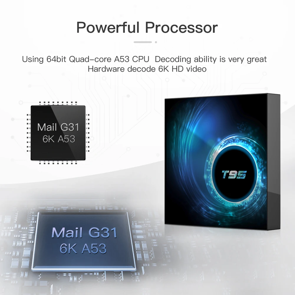 Smart TV Box Android 10.0 4G 16G 32GB 64GB Media Player H616 Quad Core 1080P 4K TV Box Youtube Skype Chatting Online Movies