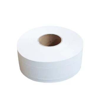 

1 Roll Top Quality Jumbo Roll Toilet Paper 4-Layer Native Wood Soft Toilet Paper Pulp Strong Water Absorption Home Rolling Paper
