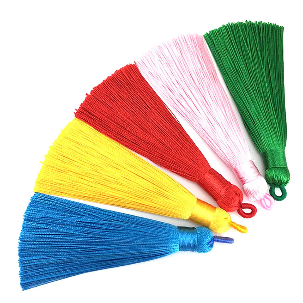 Hot Sale 5Pcs 80mm Long Tassel Fringe Charm Pendant DIY Craft Phone Bag Ornament Decor