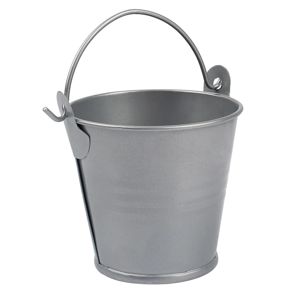 25pcs Grey OurWarm 25 шт. мини металлическое ведро банки ведро горшки сладкое дерево завод Конфеты Подарочная коробка для детского душа Свадебная вечеринка коробки для подарков - Цвет: 25pcs Grey