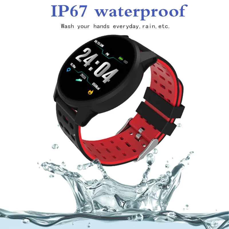 Новинка, умные часы KY108, IP67, водонепроницаемые, пульсометр, кровяное давление, фитнес-трекер, умные часы, gps, спортивные часы, Android Ios