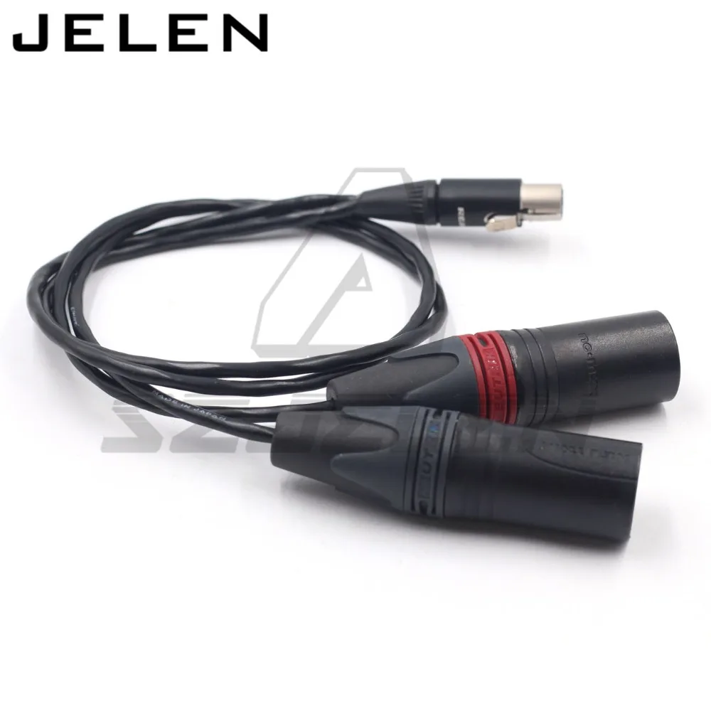 Ta5f на два XLR 3pin male для Zaxcom qrx200 аудио кабель