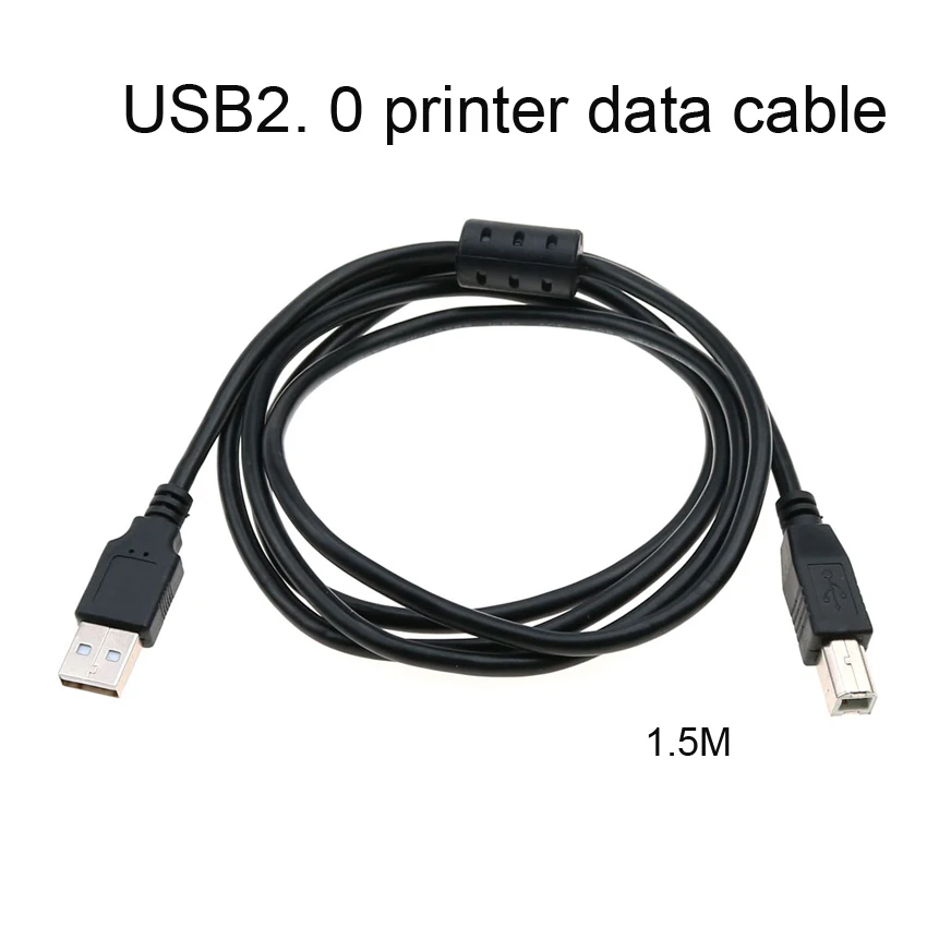 

usb cable for printer High Speed A to B Male to male usb Printer Cable data sync for 3d label printer lenovo 1.5m