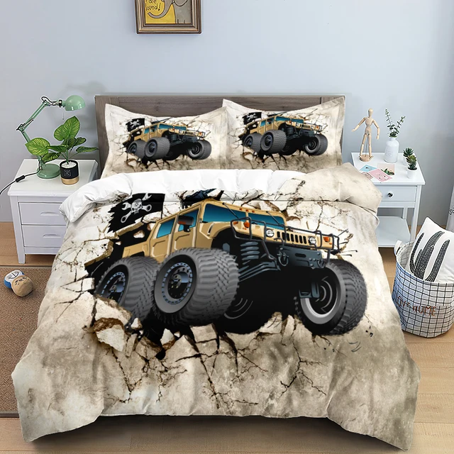 Alg Sports Car Series Printed Quilt Cover Twopiece Threepiece