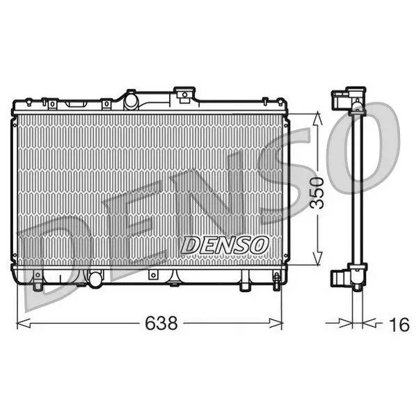 Radiator cooling system Toyota Corolla 1.6 AE100 91-96 DENSO | Автомобили и мотоциклы
