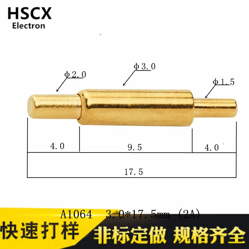 

Сильноточный тестовый штифт Pogo Pin пружинный штифт для зарядки PCB наперсток проводящий штифт A1064