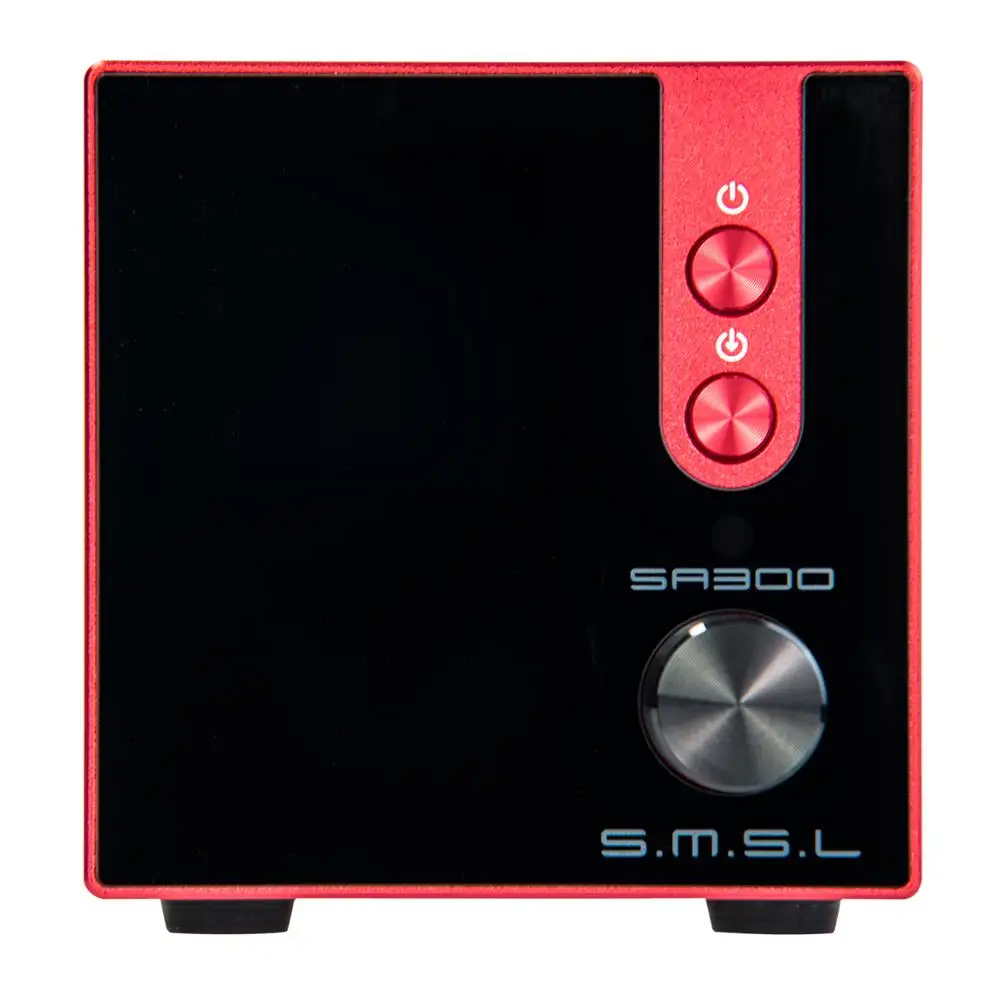SMSL SA300 высокомощный Bluetooth 5,0 HiFi дистанционный цифровой усилитель - Цвет: Red