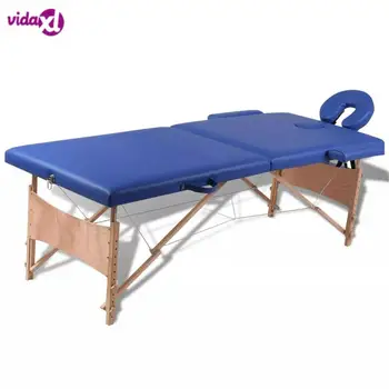 

VidaXL Folding Beauty Bed 186 X 68 Cm Professional Portable Spa Massage Tables Foldable With Bag Salon Furniture Wooden V3