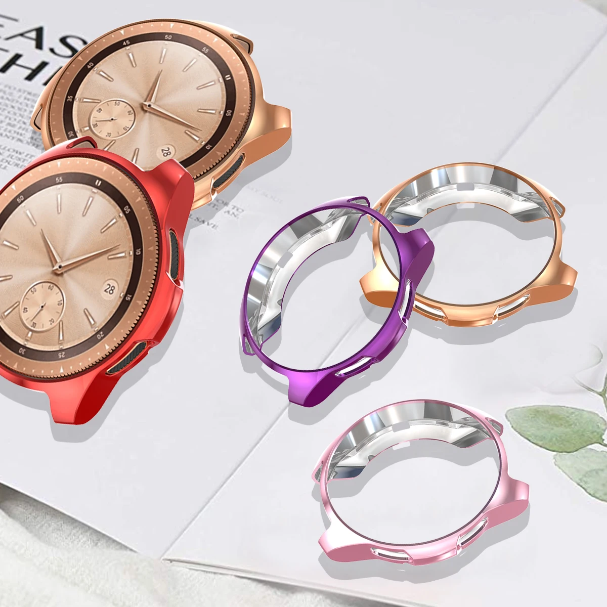 Чехол для samsung Galaxy Watch 46 мм 42 мм бампер Смарт-часы покрытие аксессуаров ТПУ Защитная оболочка Защитная крышка Рамка