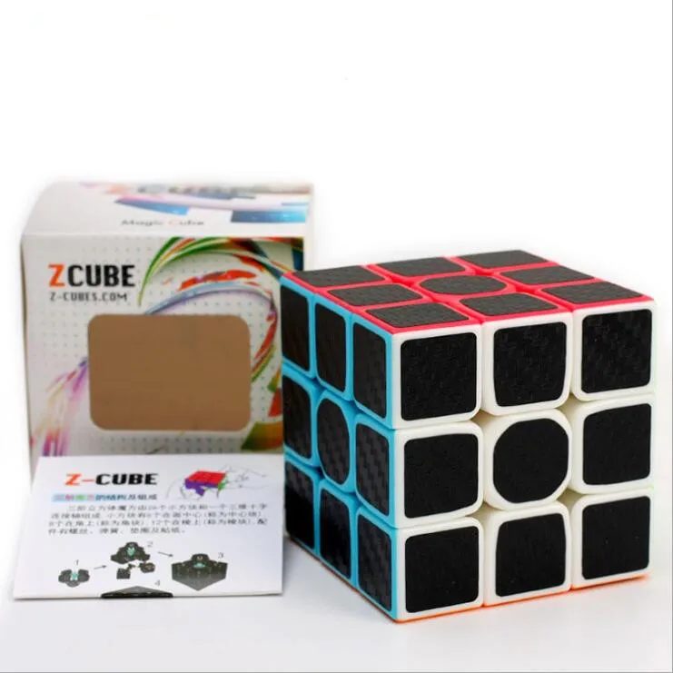 

ZCUBE Carbon Fiber Sticker Speed 3x3x3 Magic Cube 3x3x3 Educational Brain Teaser Educational Toys For Children Adult