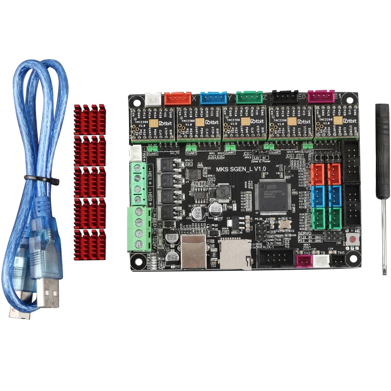 

PPYY-Dotbit 3D Printer Motherboard MKS SGEN L+TMC2208x5 Stepper Motor Driver Kit Marlin2.0
