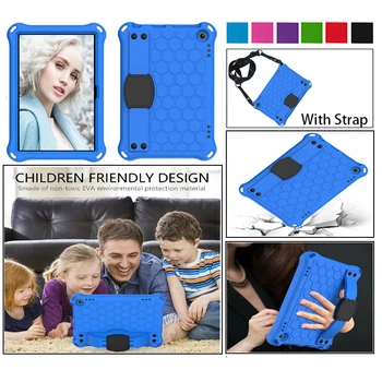 

Case For Amazon Kindle Fire HD8 HD 8 2020 Shockproof EVA Full Body Tablet Stand Cover Handle Kids Case for HD8 HD 8 Plus Funda