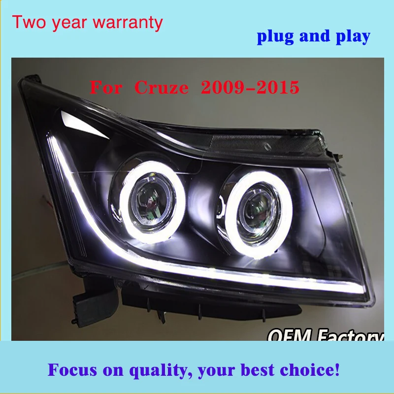 Автомобильный Стайлинг головные фары для Chevrolet Cruze светодиодные 2009 2010 2011 2012-2015