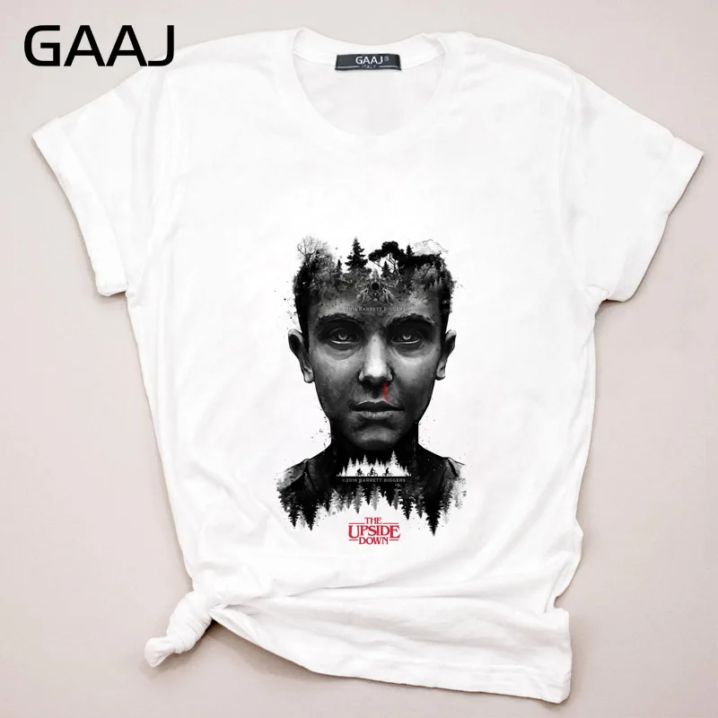 GAAJ "странные вещи Харадзюку" футболка Женская Плюс Размер графическая женская футболка винтажная модная футболка женская 5TD9S