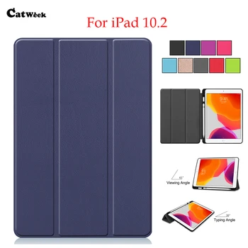 

Tablet Smart case For iPad 10.2 2019 PU Leather Tablet Cover Protective Stand Skin