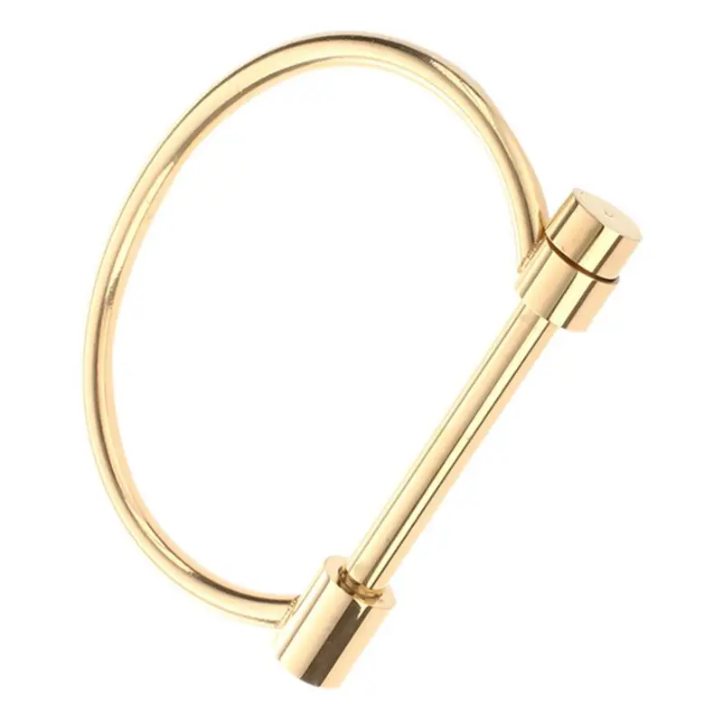 Модные тюремные оковы, Браслет-манжета Браслеты нержавеющей стали& Bangles, золото
