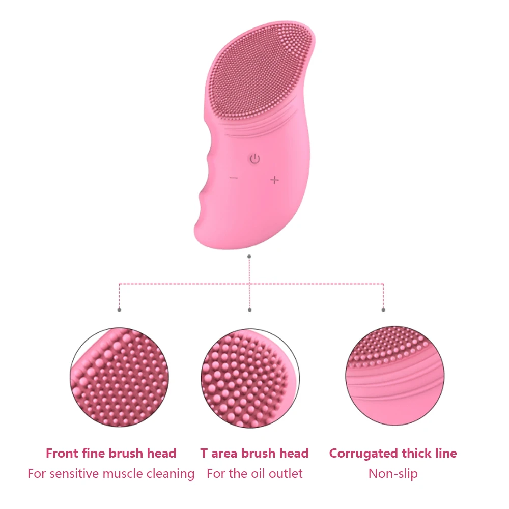 Щетка для очищения лица Электрический вибратор щетка для лица глубокое мытье пор и черных точек глубокие чистящие кисти инструменты